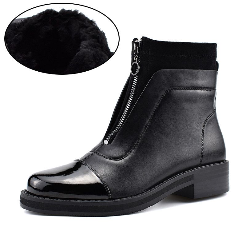 bottine a zip devant