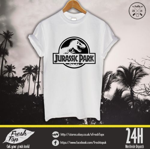 Jurassic Park Retro Dinosaur Movie Kids Boy Quality T-shirt