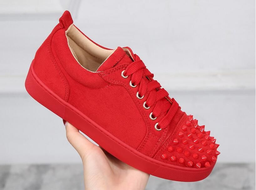 red designer sneakers