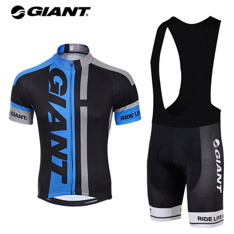 giant cycling jersey and shorts