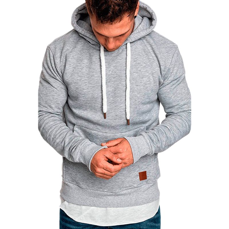 Compre Sudadera Hombre 2018 Moda Nuevas Sudaderas Con Capucha De Marca Para  Hombre Manga Larga Con Capucha Sólida Hombres Negro Rojo Tamaño Grande  Poleron Hombre Otoño Sudaderas Con Capucha A 14,27 €