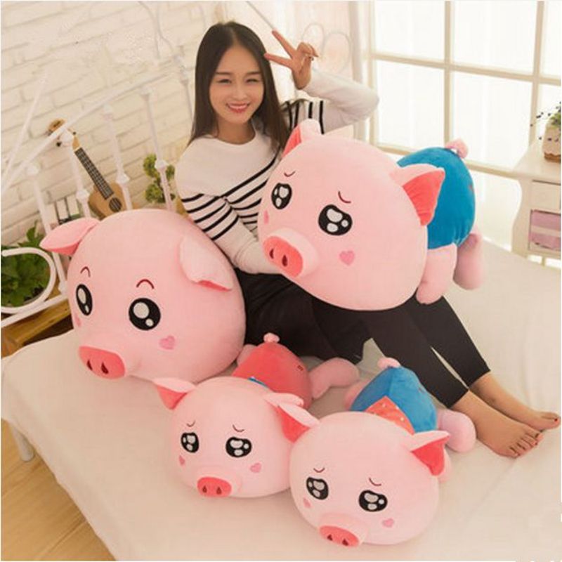 big stuffed pig toy