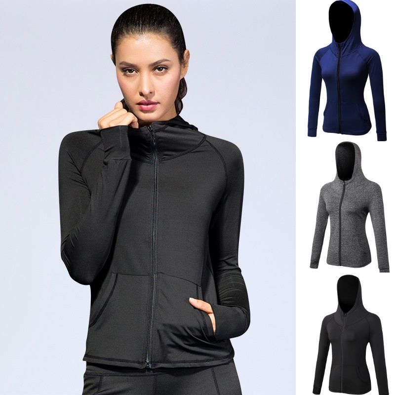 activewear fashion womens hoodie hooded zip up jackets coats sweatshirt sweater winter casual tops suneducationgroupcom on women's activewear jackets and hoodies