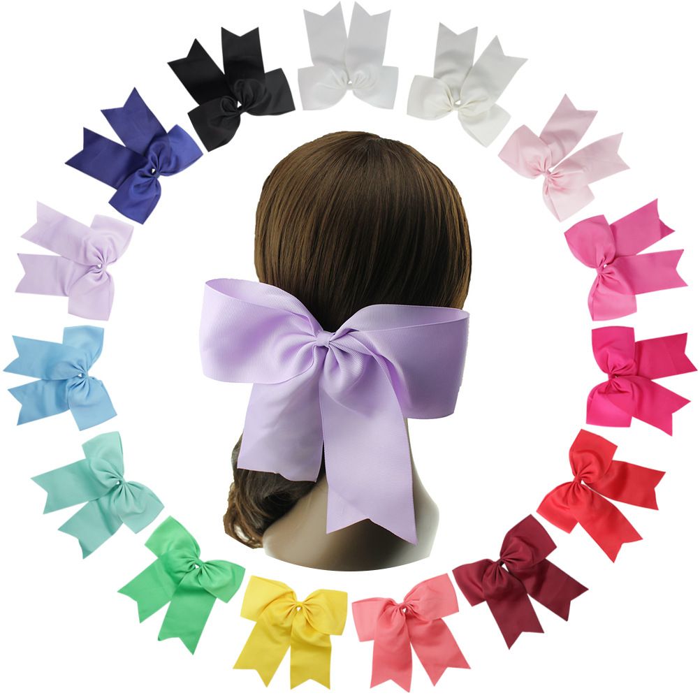 8Inch Plus Cute Baby Girl Bow Hairpin Swallowtail Bow Hair Clip Ribbon
