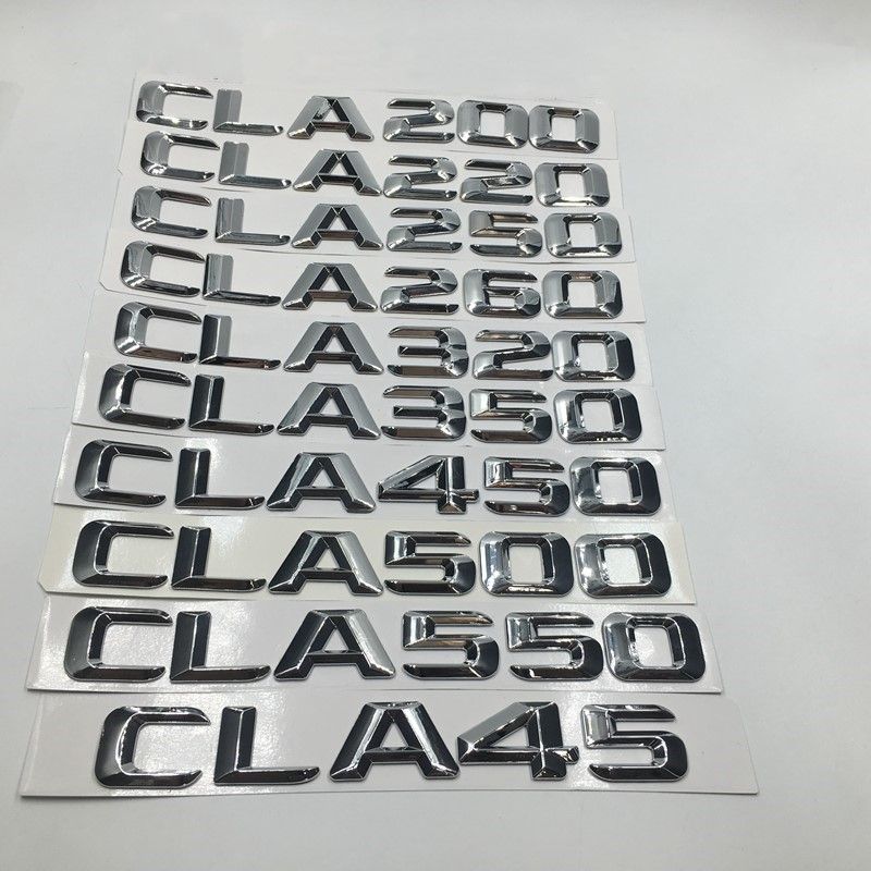 Matt Black CLA 250 Car Trunk Rear Letters Words Number Badge Emblem Decal Sticker for Mercedes Benz CLA Class CLA250