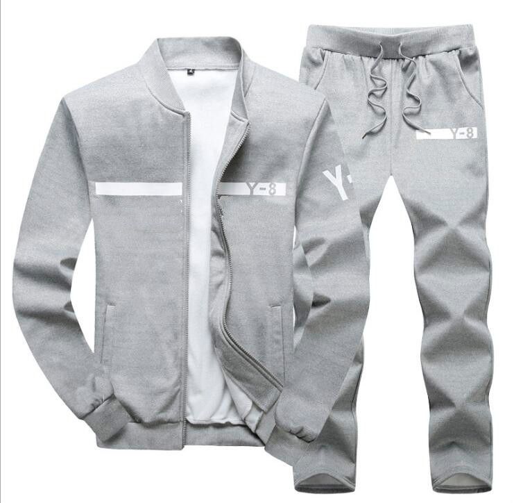grey designer tracksuit mens