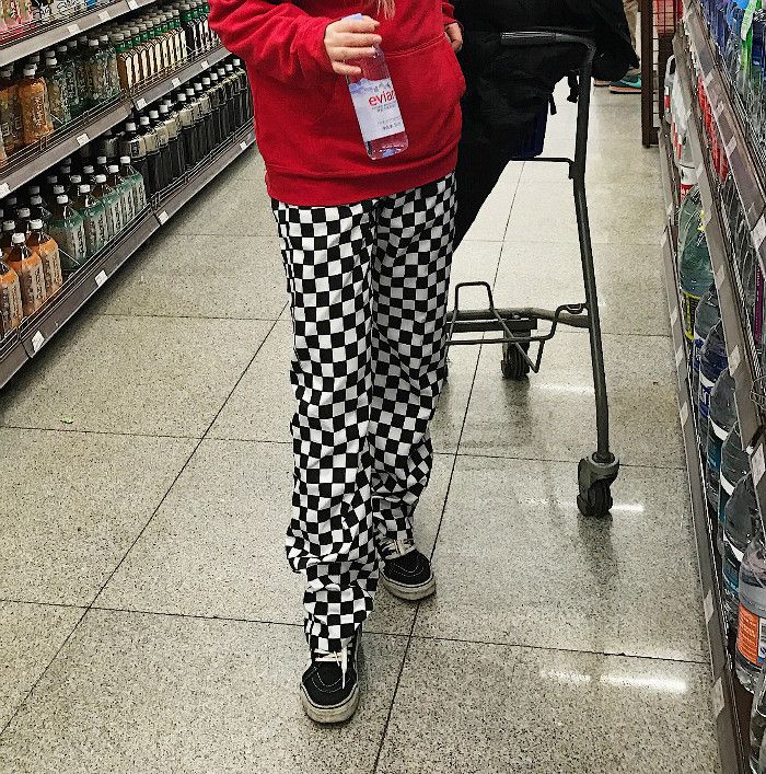 punk plaid pants mens