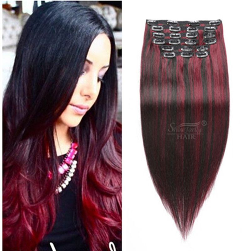 cheap human hair clip ins