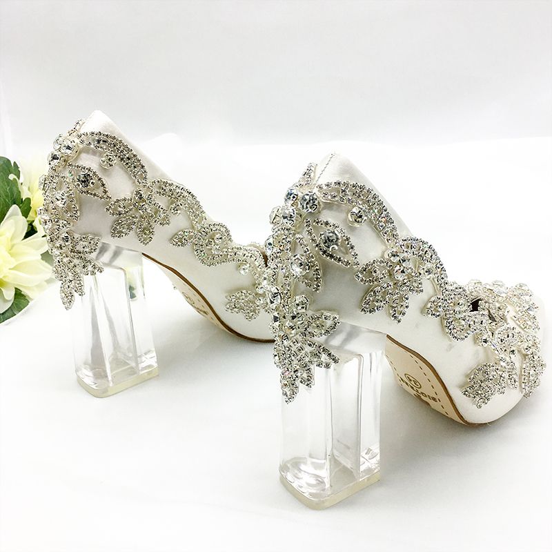 clear evening shoes