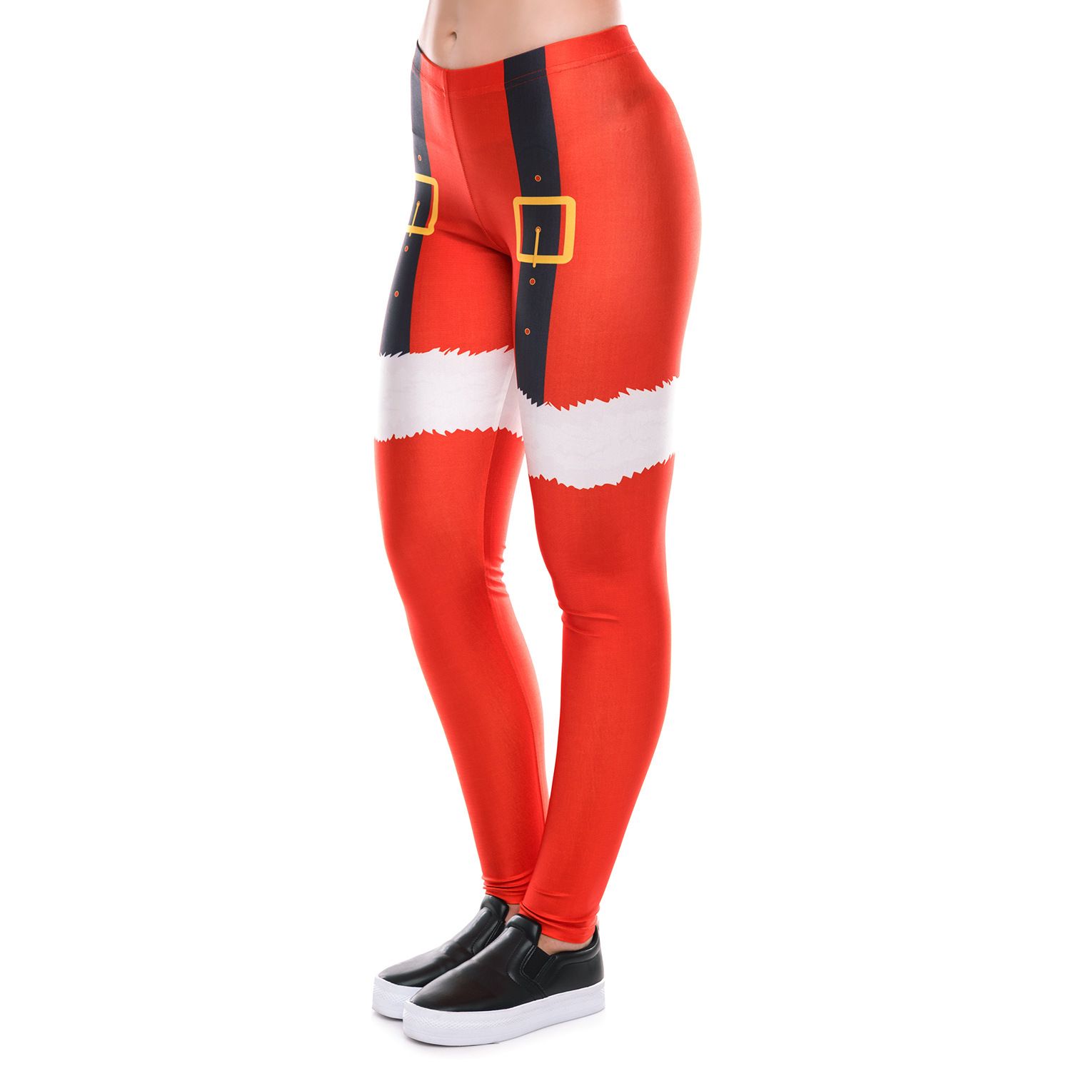 Mujeres Leggings Pantalones de Yoga de deportes de Navidad Fiesta De Navidad Pantalones Elástico Fitness