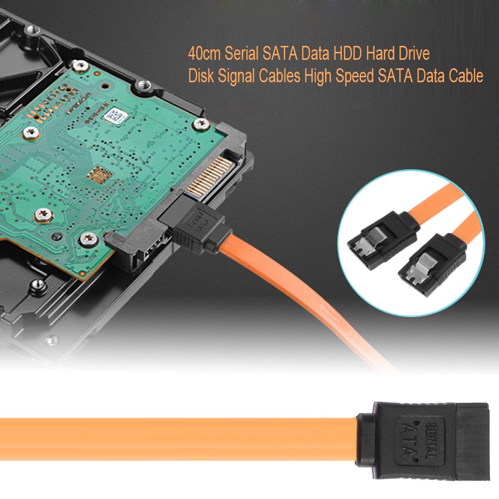 Kamel eftermiddag nordøst Hot 40cm Serial ATA SATA 3 RAID Data HDD Hard Drive Disk Signal Cables  Yellow Straight High Speed SATA Data Cable