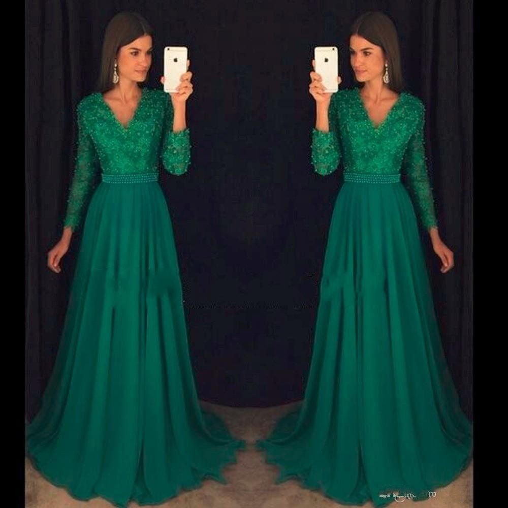 long sleeve modest evening gowns