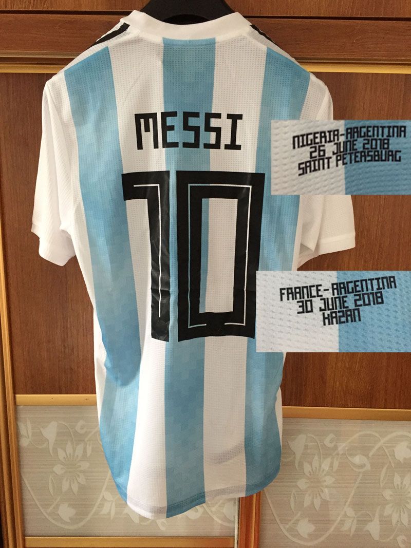 messi game worn jersey