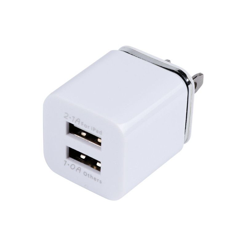 Enchufe EE Puerto Usb Doble 2.1A Cargador adaptador de pared para viaje de cubos para teléfono celular es UU Enchufe EE Puerto Usb Doble 2.1A Cargador adaptador de pared para viaje de cubos para teléfono celular es UU