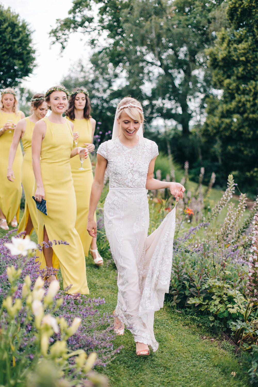 mustard color bridesmaid dress