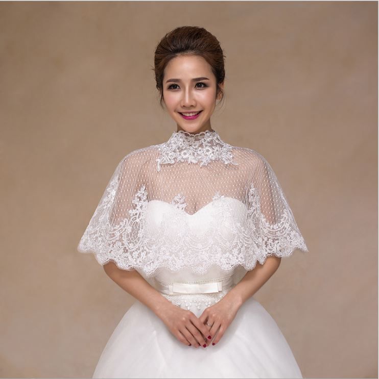 white dress with shawl