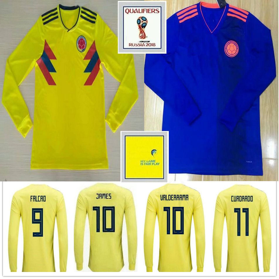colombia long sleeve jersey