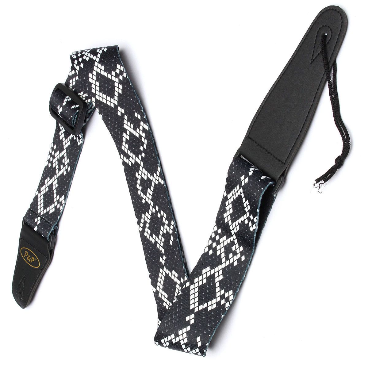 2021 Adjustable Black Cool Guitar Belt Strap For Electric Bass Acoustic