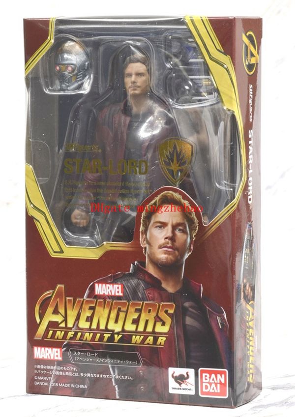 SHF AVENGERS INFINITY WAR STAR-LORD ACTION FIGURES WITH BOX