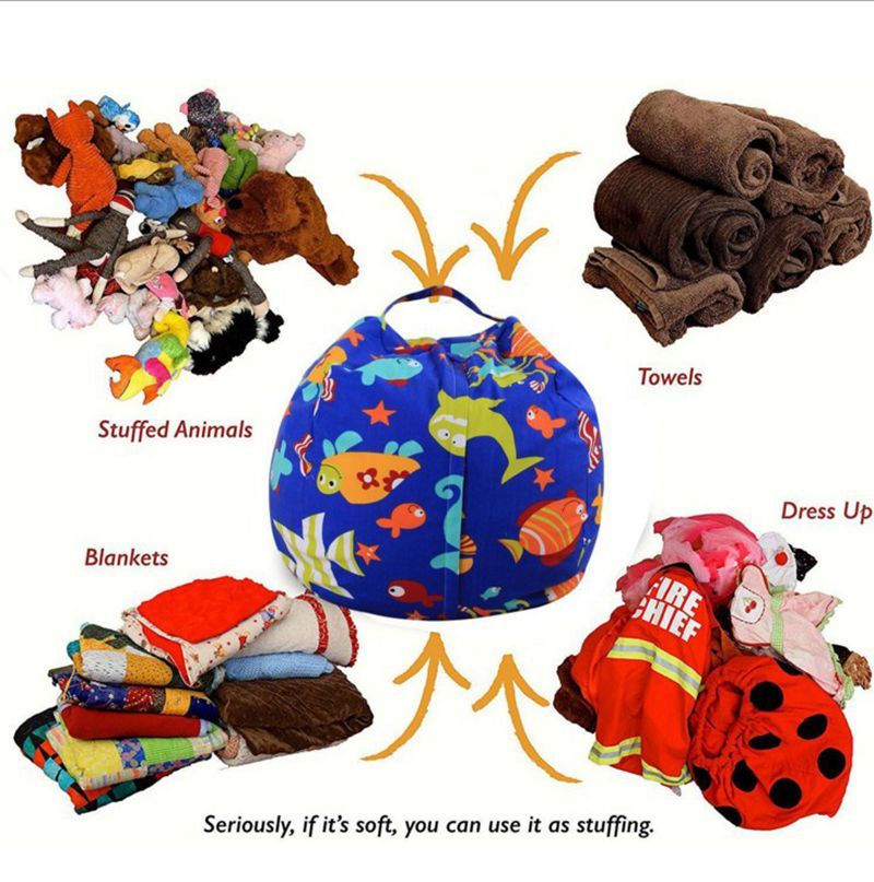 bean bags for stuffed animal storage