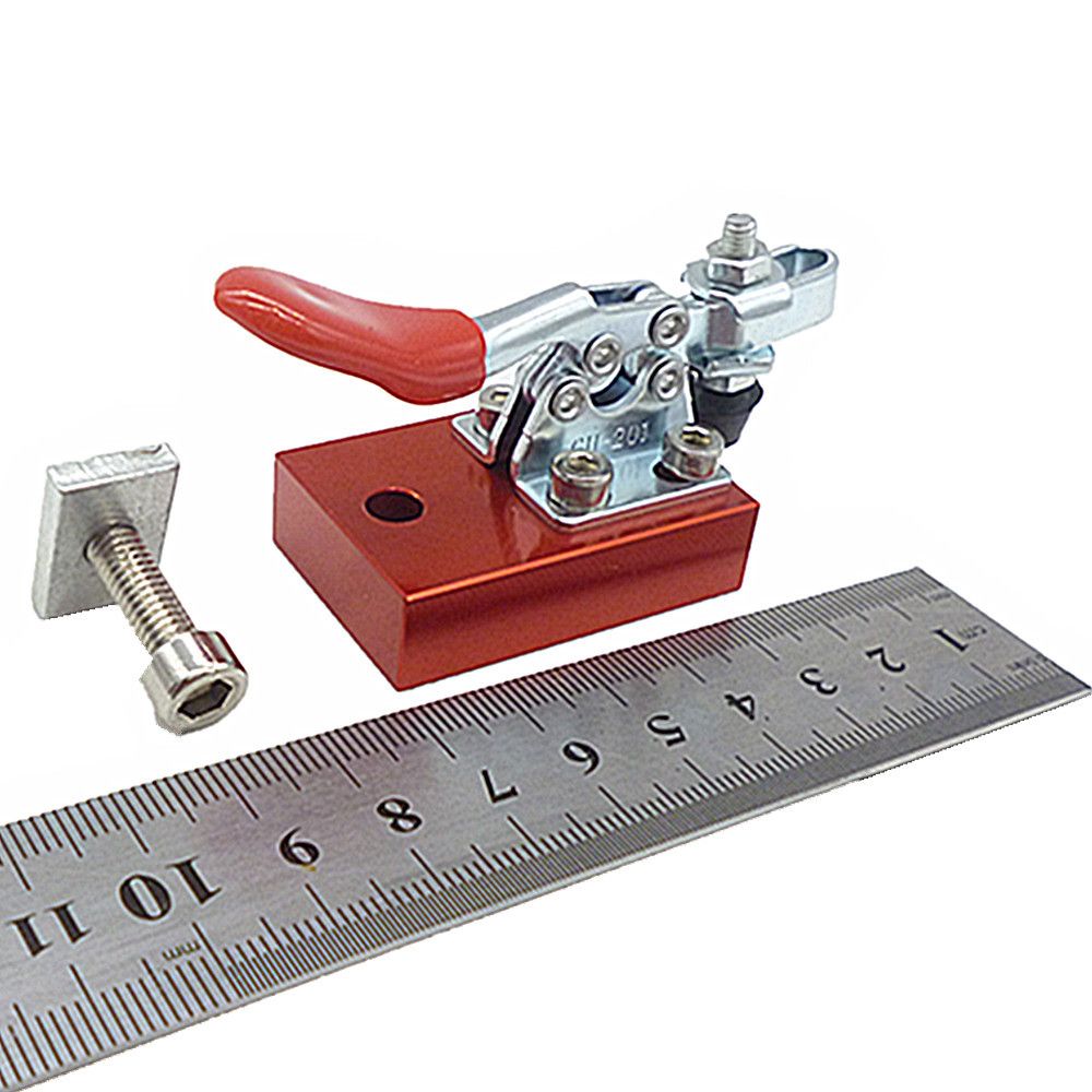 2Pcs Dispositivo di fissaggio rapido a morsetto CNC Apparecchio per incisione piastra di fissaggio Morsetto rapido per la tenuta di materiale per incisione 