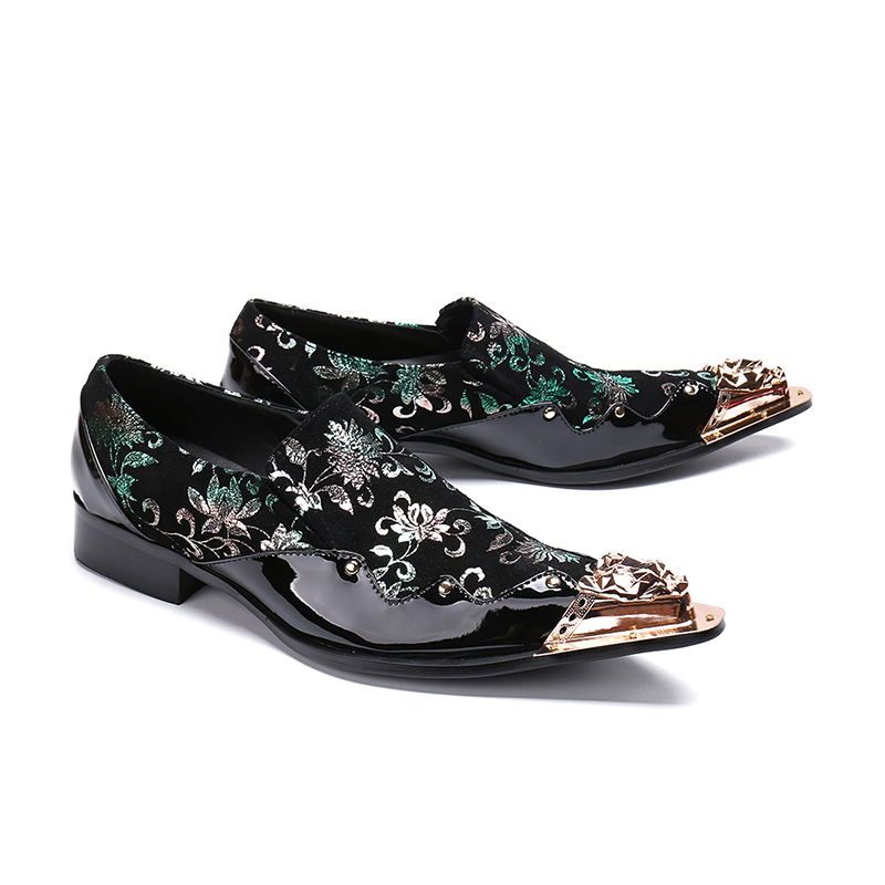 Compre Clássico Sapato Social Masculino Elegante Floral Homens Vestido  Sapatos Ouro Biqueira De Aço Loafers Terno Brogues Escritório Sapatos  Italianos Barato | Entrega Rápida E Qualidade | Pt.Dhgate