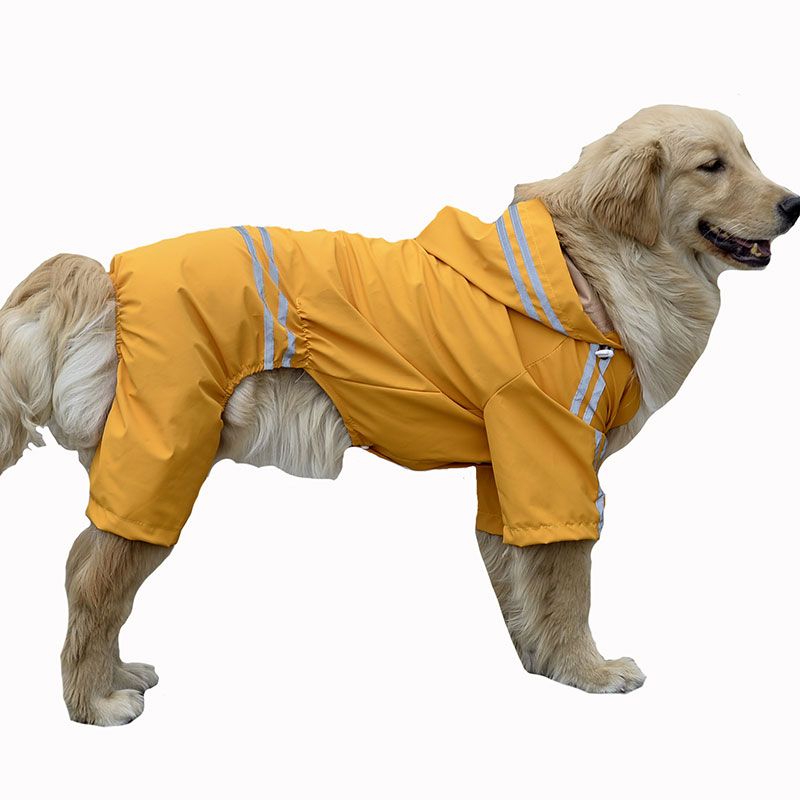 Ropa grande del perro del impermeable a prueba de agua del mono lluvia perros