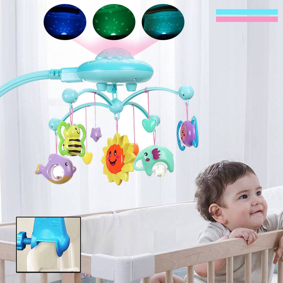 baby mobile for crib with lights