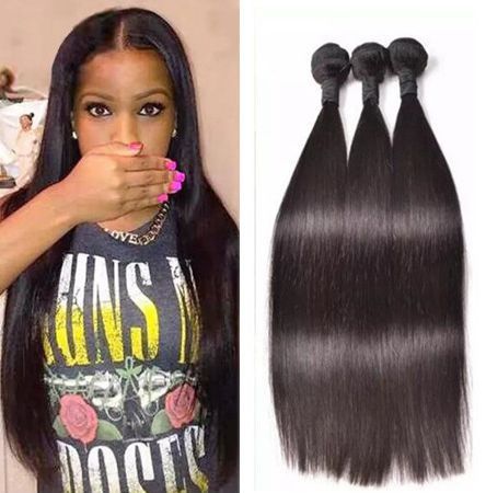 Brazilian Virgin Hair Straight Hair Bundles Weave Grade 8a