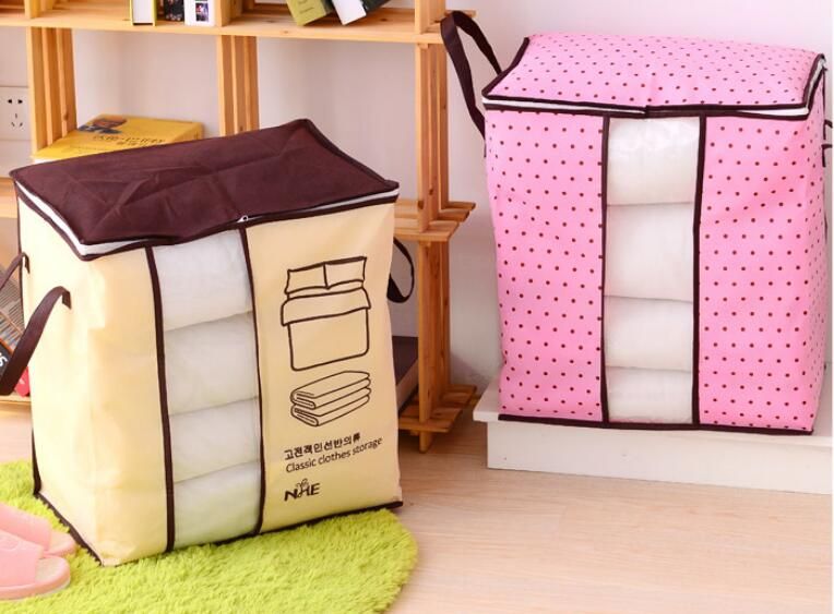 2019 Hot Non Woven Portable Clothes Storage Bag Organizer 45 5 51