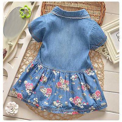 pale blue denim dress