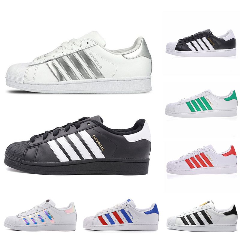 superstar branco e vermelho