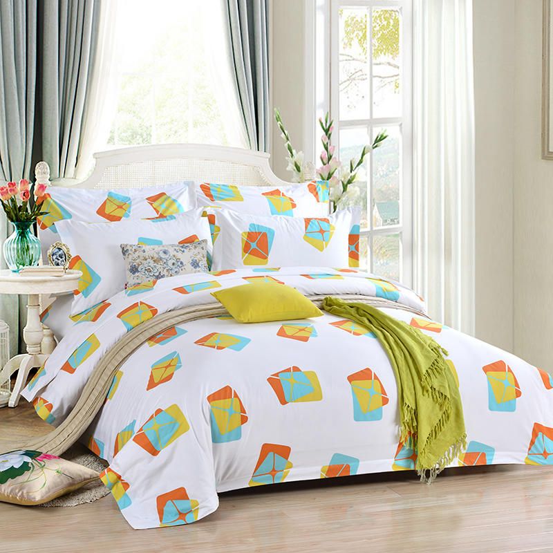 Luxury Hotel Bedding Sets Bed Set Solid Color Duvet Cover Bed