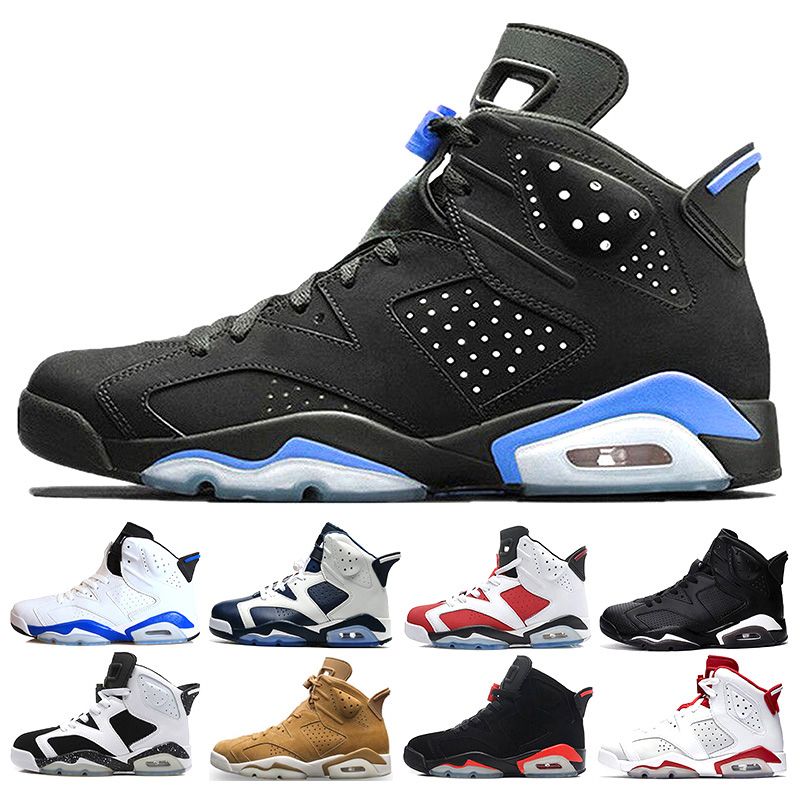 Air jordan 6 Alta calidad 6 6s infrarrojos Carmine zapatos de baloncesto