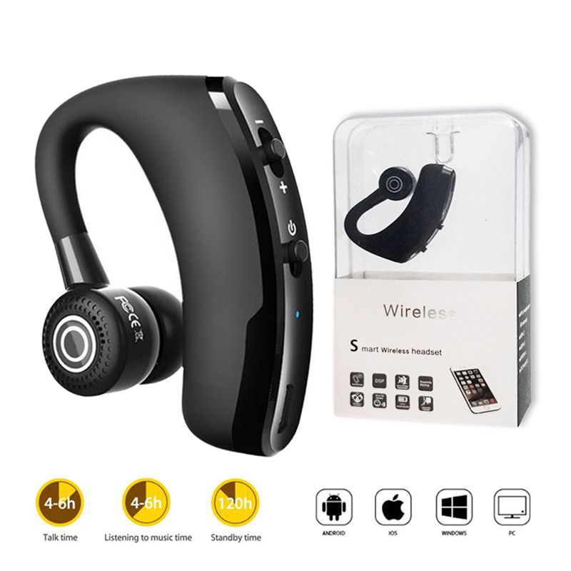 satin al konusma kontrolu kablosuz bluetooth kulaklik v9 hifi is ter gecirmez spor kulaklik kablosuz tek tarafli kulaklik surucu araba kulaklik