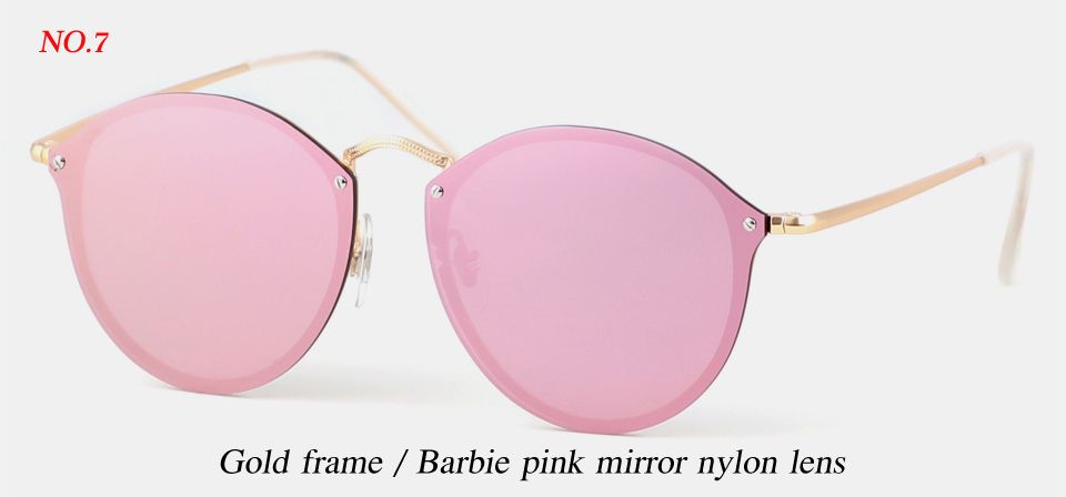 lente specchio oro / barbie rosa