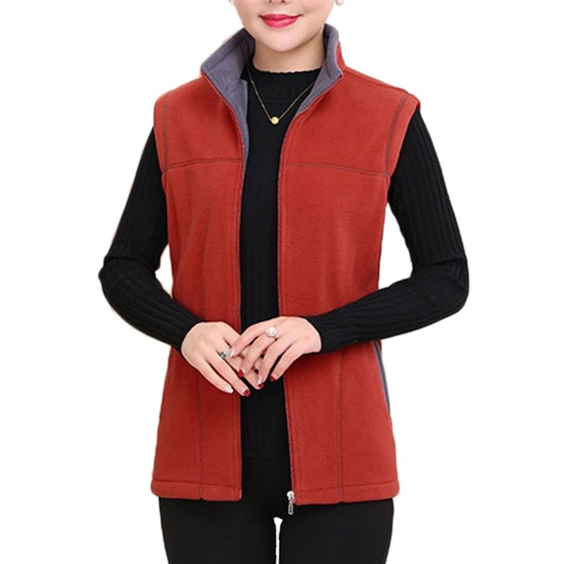 women's plus size fleece vests