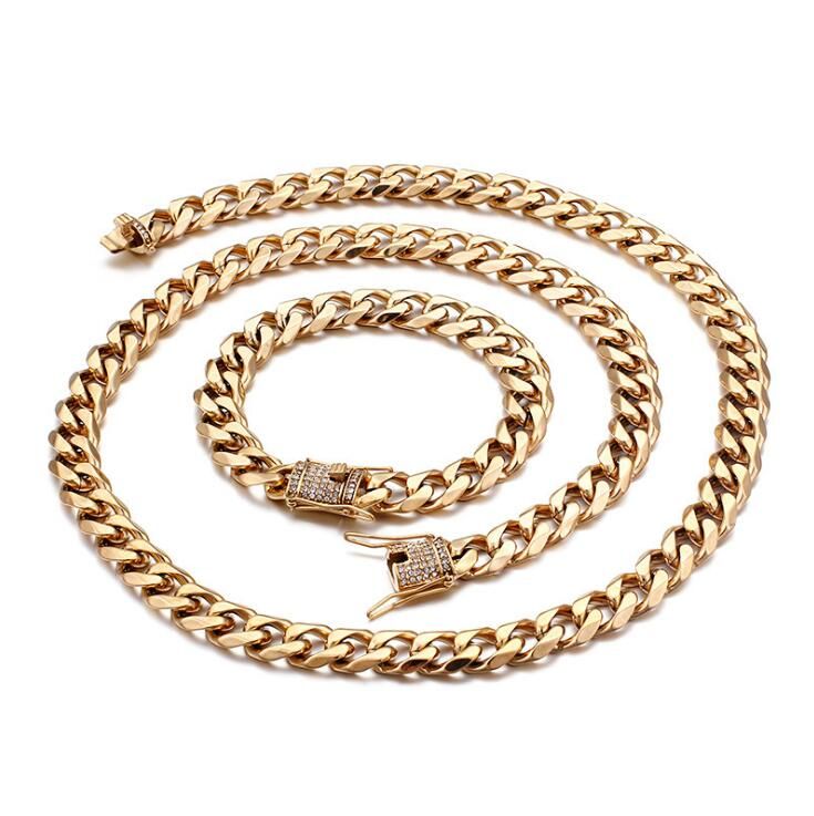 Gold Necklace Bracelet Gem