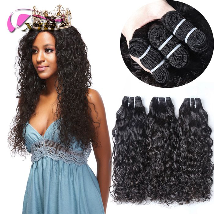Xblhair Raw Virgin Indian Hair Water Wave Virgin Human Hair