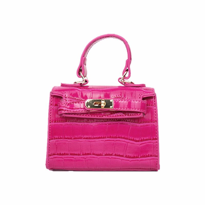 pink designer mini bolsa