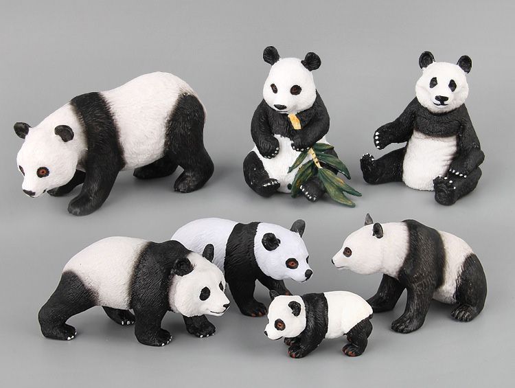 plastic panda toys