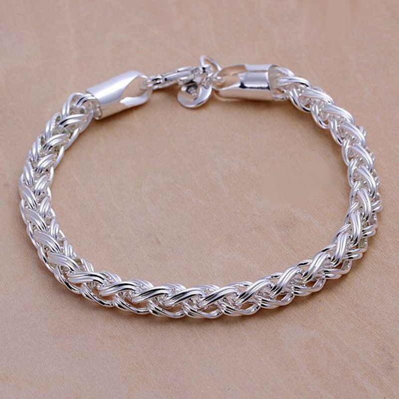 silver bracelet with circles