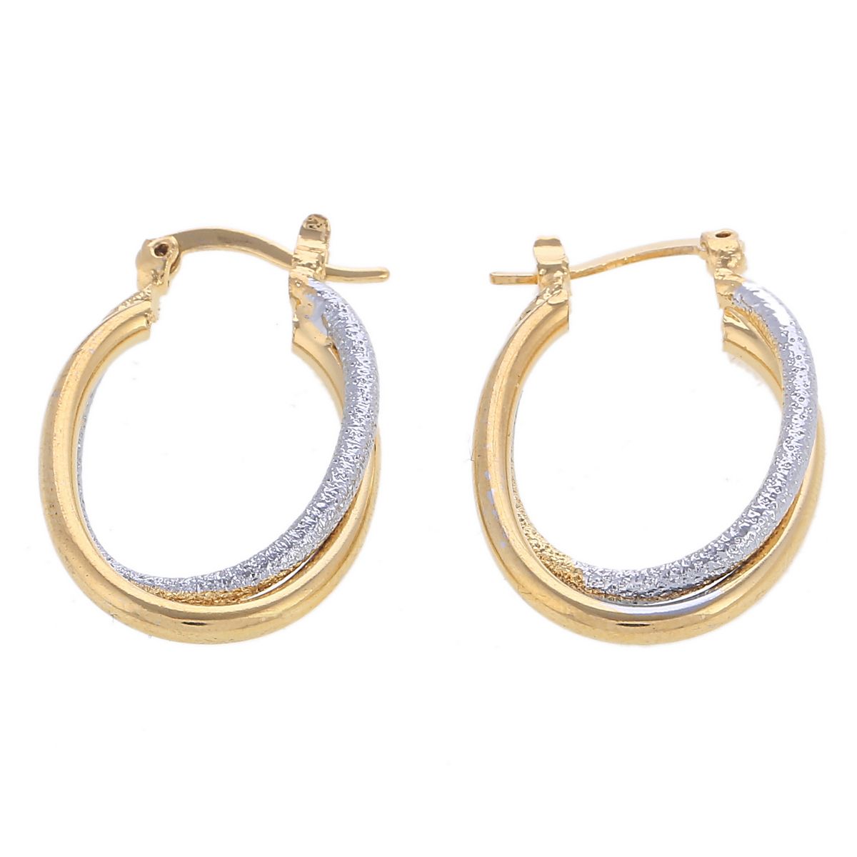 gold hoop stud earrings