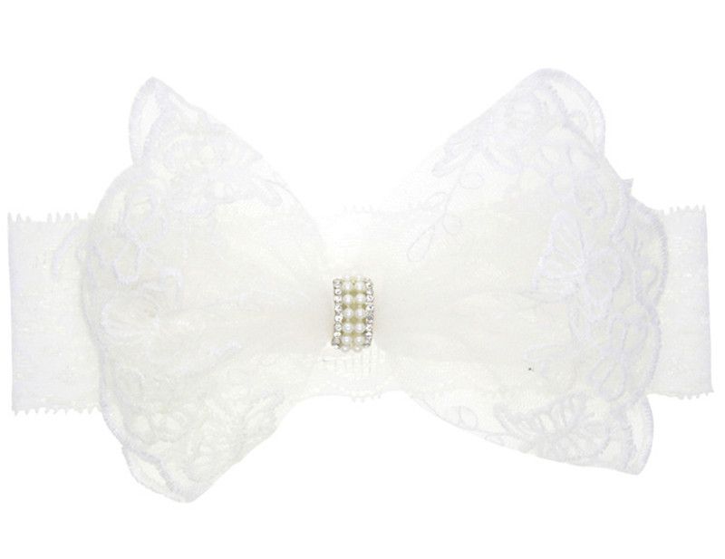 girls white headband