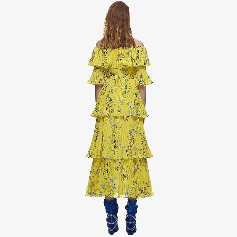 self portrait yellow dress