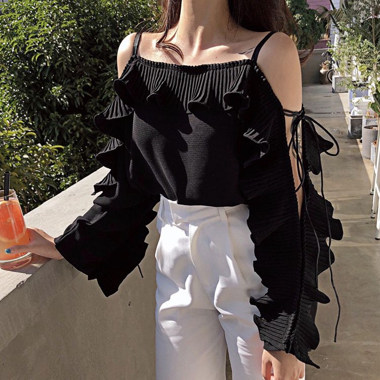 Korean Off Shoulder Tops Factory Sale 