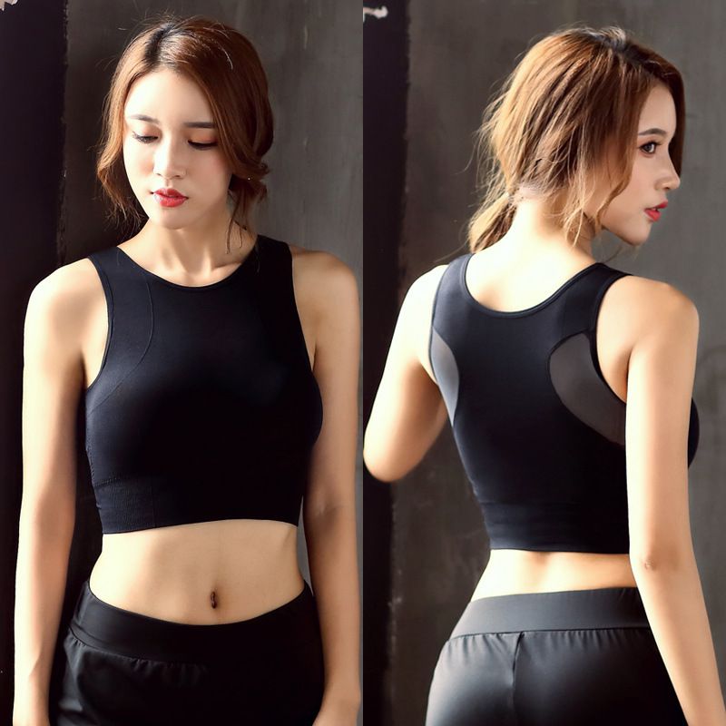 breathable mesh sports bra