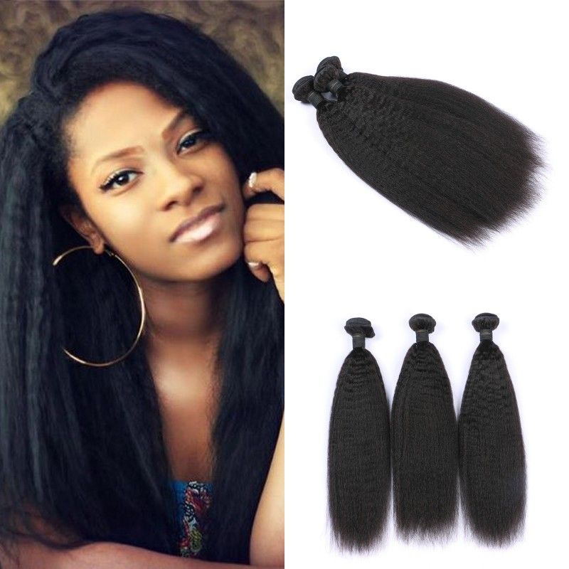 Wholesale Brazilian Virgin Human Hair Bundles Double Drawn Kinky