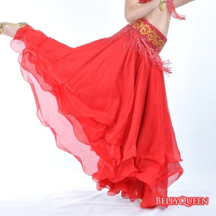 NEW Girl Belly Dance Costume Layers Performances Skirt Dress for beginers