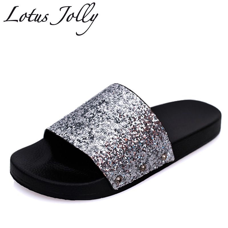 slide flip flops womens